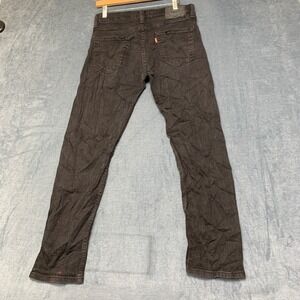 Levis 508 Regular Tapered Fit Jeans Mens 30x30 Black Denim 5-Pockets Dark Wash